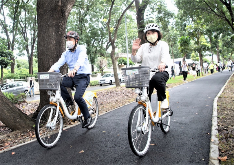 嘉義市環市自行車道再升級 市長黃敏惠：不僅媲美韓劇場景、還能超越！
