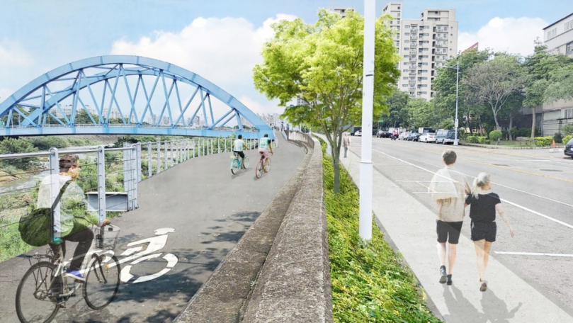 完善自行車路網  中市旱溪沿岸景觀優化第三期開工