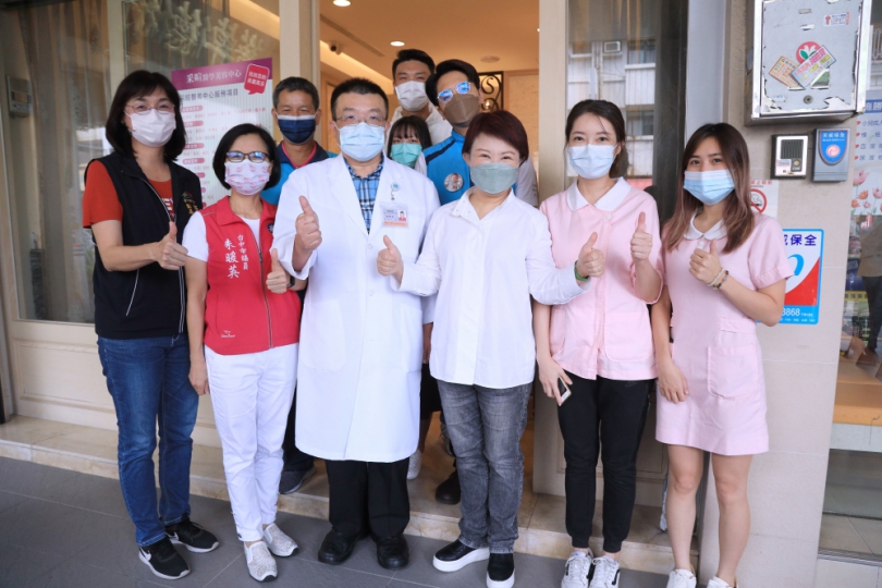 台中市兒童BNT疫苗預計6月10日施打完畢  盧秀燕視察社區診所疫苗施打作業