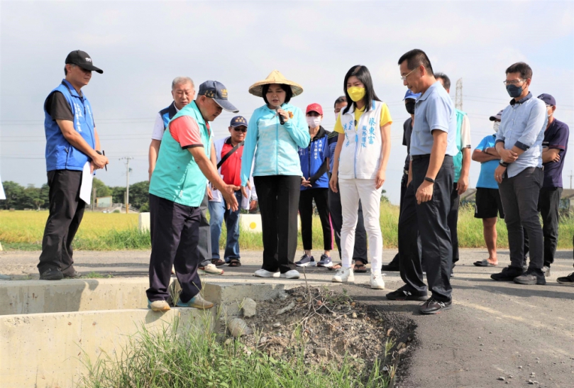 雲林縣政府自籌1708萬經費修繕農水路及道路 縣長張麗善：維護農民、居民行車安全