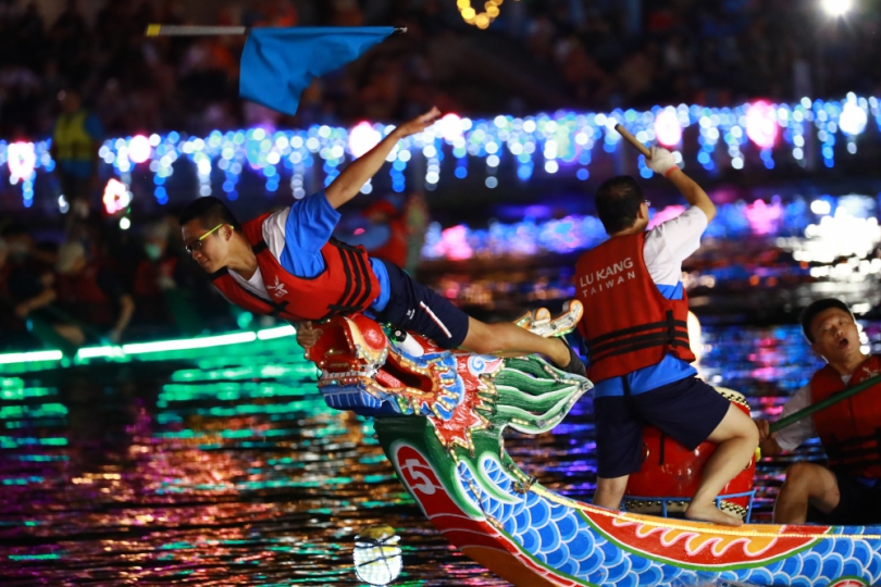 鹿港慶端陽，吸引萬名遊客朝聖。（照片縣府提供）