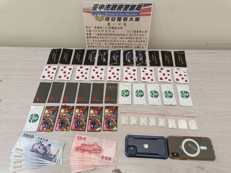 廿六歲男子駕車違停線上    保大幹員查抄出大量毒品