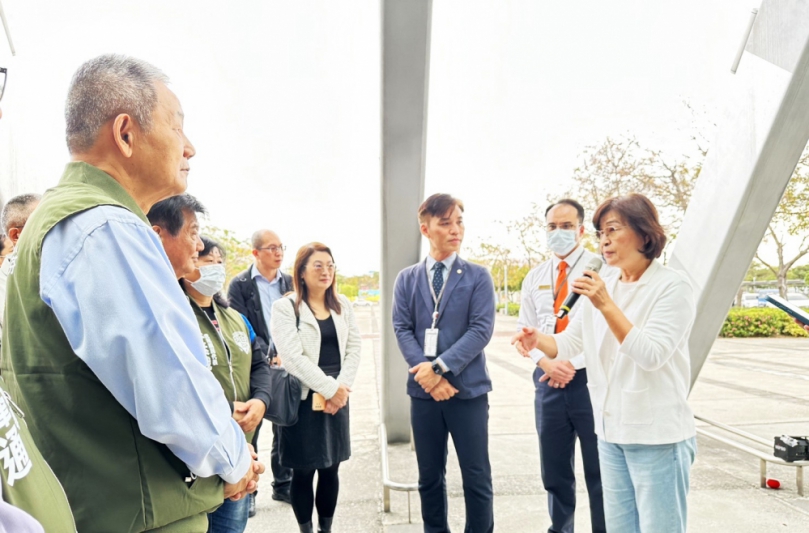 雲林立委蘇治芬爭取高鐵增班 以符合鄉親交通需求 應加速開發後站土地 可暫時開放作為公園綠地〜