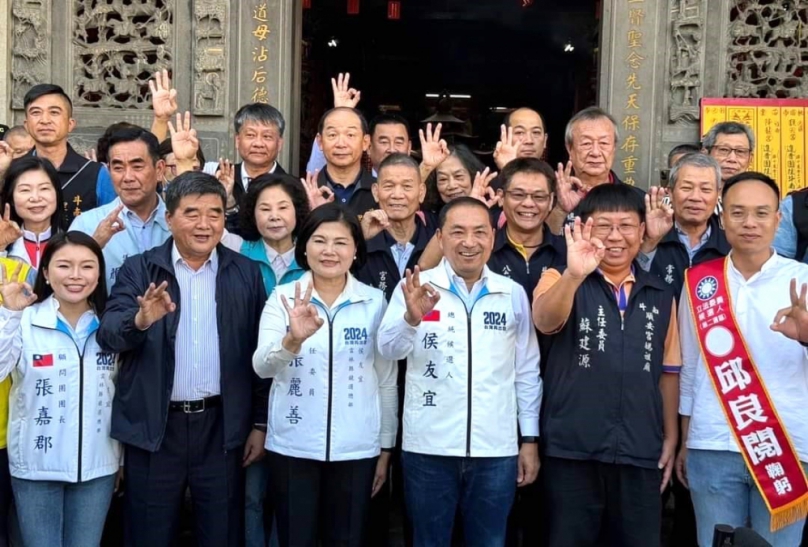 總統候選人侯友宜雲林車隊掃街拜票 縣長張麗善全程陪同 前縣長張榮味首度公開同台力挺 更稱會誠懇地請郭董挺侯！