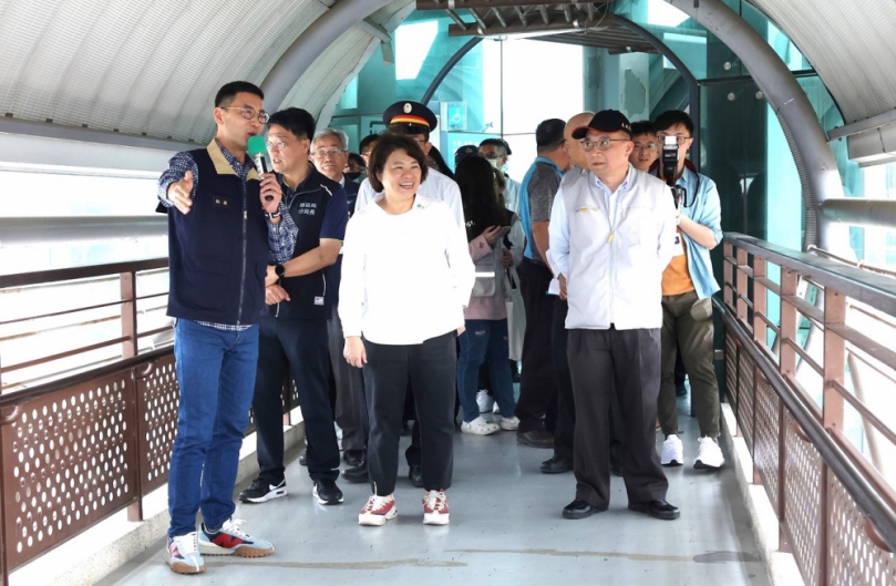 嘉義市長黃敏惠視察火車站、轉運中心及鐵路高架工程等 確保春節疏運全安順暢〜