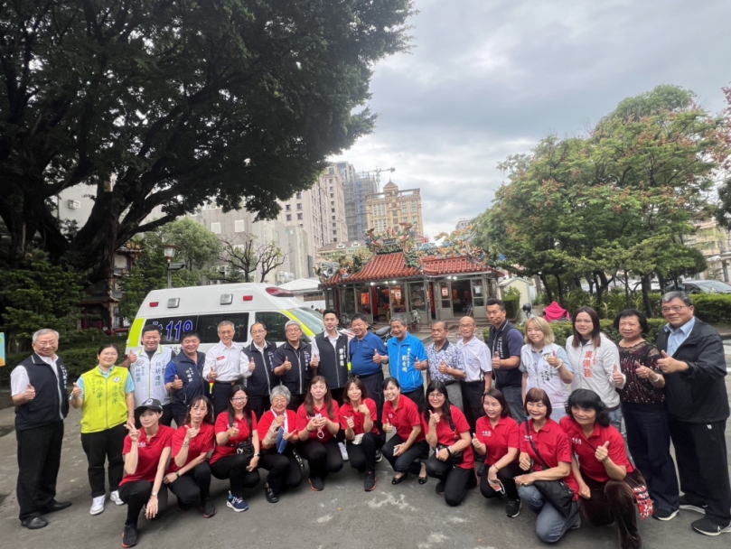 溝墘福德廟捐贈救護車嘉惠市民 台中市消防局感謝善心義舉