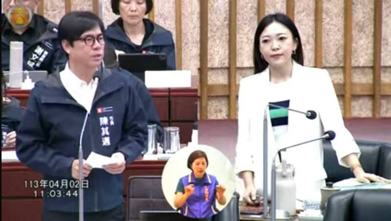 高雄市議員白喬茵諷市長陳其邁「很會賣地」陳市長回擊台中賣最多是高雄4倍