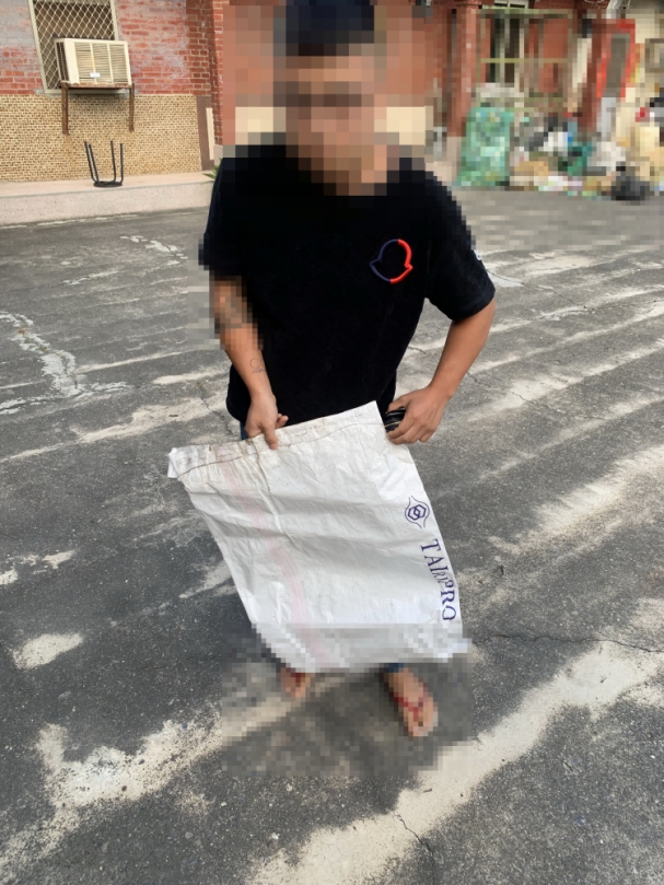 竊取工地電線，黃嫌被大村警察分駐所逮捕送辦。（照片警方提供）