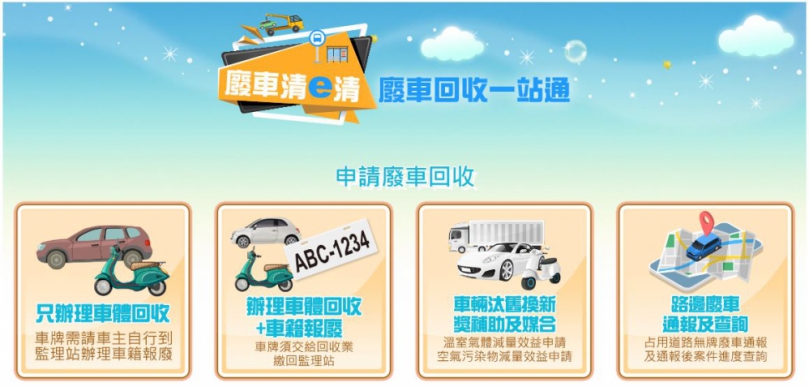 車輛報廢，透過﹁廢車回收一站通﹂辦理，省時又方便。（照片監理站提供） 　