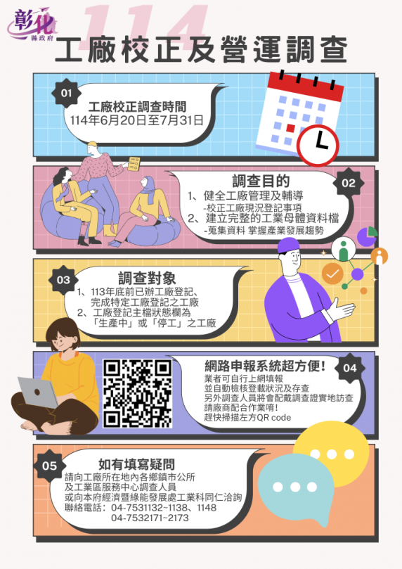114年工廠校正，6月20日開跑。（照片縣府提供）