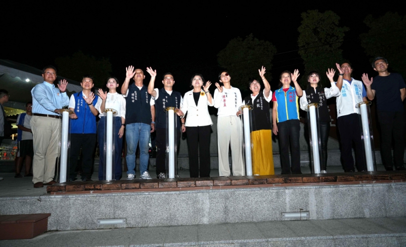 雲林斗六後庄埤親水公園光環境啟燈 營造觀光魅力與生活友善的城市夜色〜