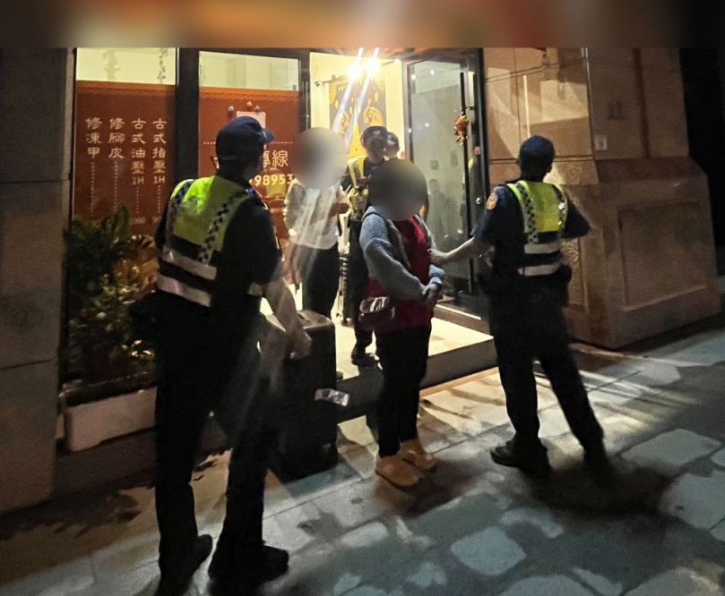 泰女來臺觀光卻成按摩    警三分局查獲依法送辦