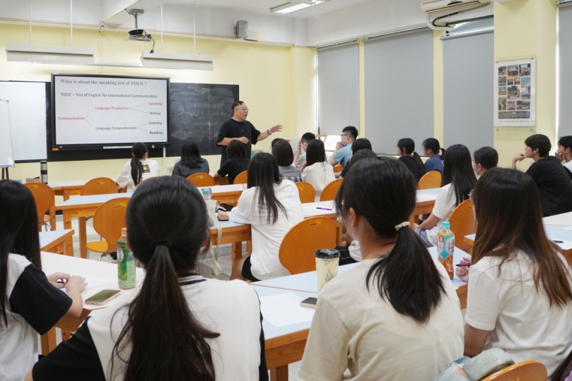 大葉大學協助員林高中舉辦暑期英語營。（照片大葉提供）