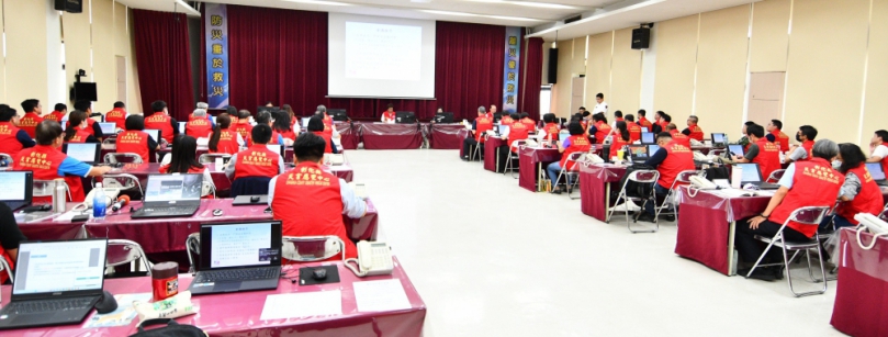 丹娜絲颱風來襲，彰化縣召開防颱整備應變會議。（照片縣府提供）