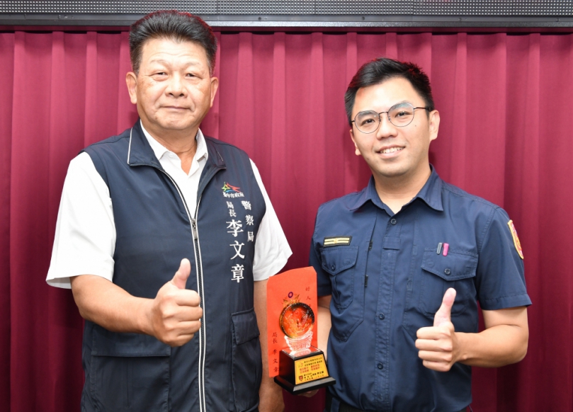 黃思凱尋獲離家弱勢女子    李文章公開表揚豎指稱讚