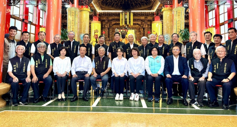 嘉義市九華山地藏庵捐千萬助嘉義縣、市重建家園 副總統蕭美琴到場見證並響應挽袖捐血做公益！