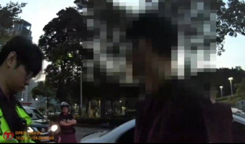男子酒駕聞笛示意受檢    慌張連撞六車戛然停下