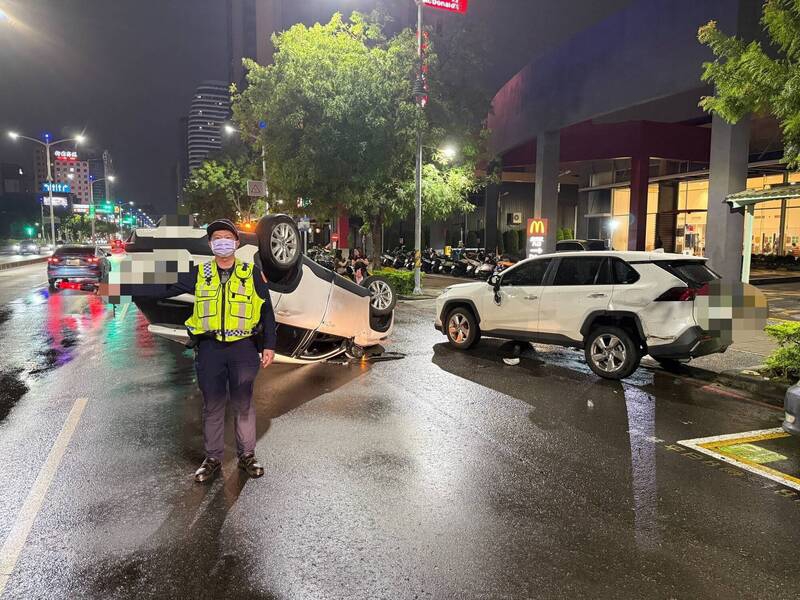 疑毒駕肇禍高雄男子車內查獲毒品與喪屍菸彈