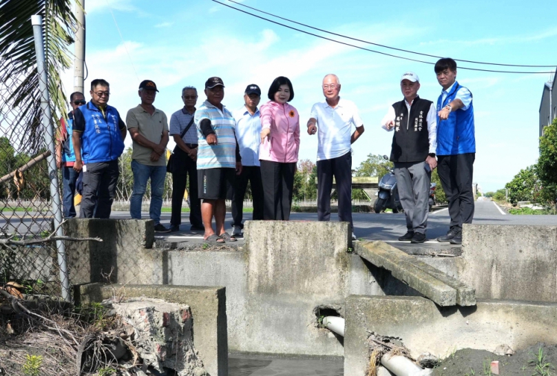 雲林縣政府解決莿桐義和農地重劃區淹水困境 籌措經費修繕重劃區老舊排水溝！