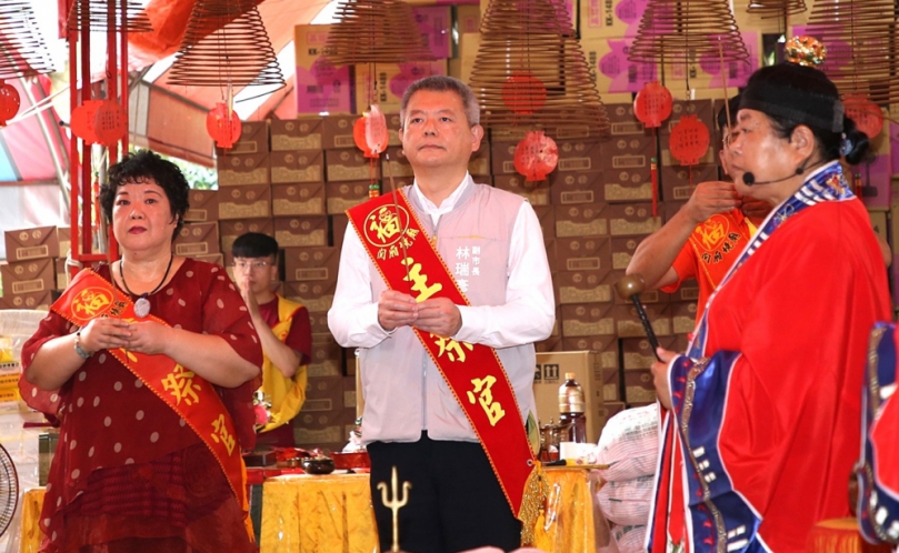 福德正神酬神日 嘉義市副市長林瑞彥等人參拜守護四城門土地公廟 祈求國泰民安〜