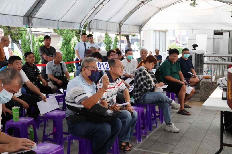 嘉義分署法拍會併同打詐宣導及公益設攤  太保房地三拍1599餘萬元成交  變賣農特產也大賣