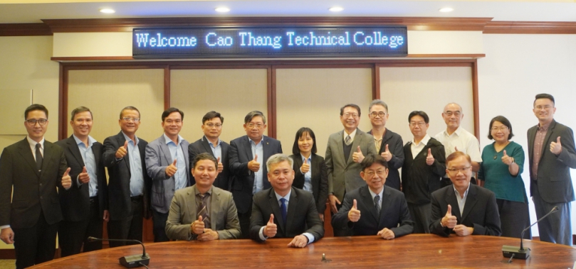 越南高升高專參訪大葉大學。（照片大葉提供）