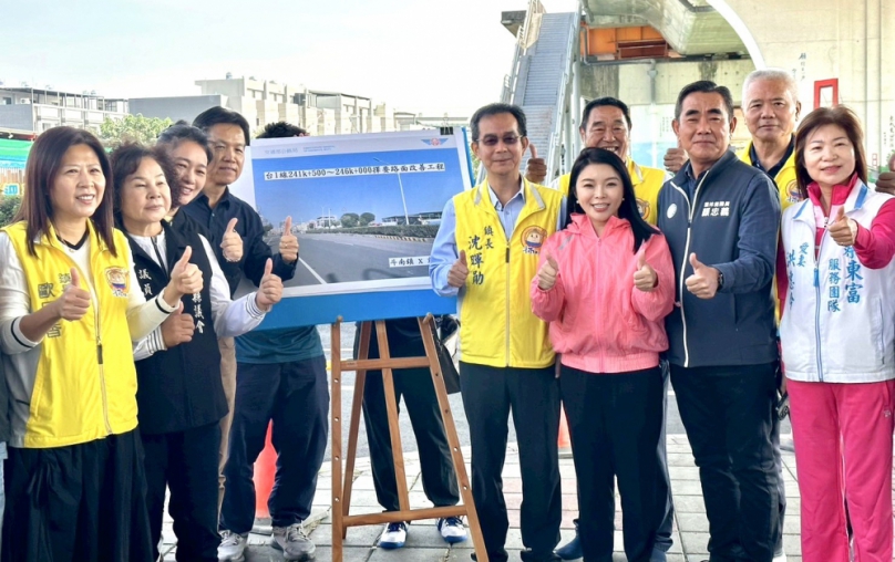 雲林立委張嘉郡爭取3730萬改善台1線斗南市區段 年底前完工!