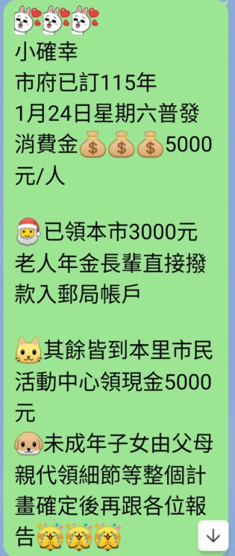 預算通過  新竹市明年普發5000元消費金