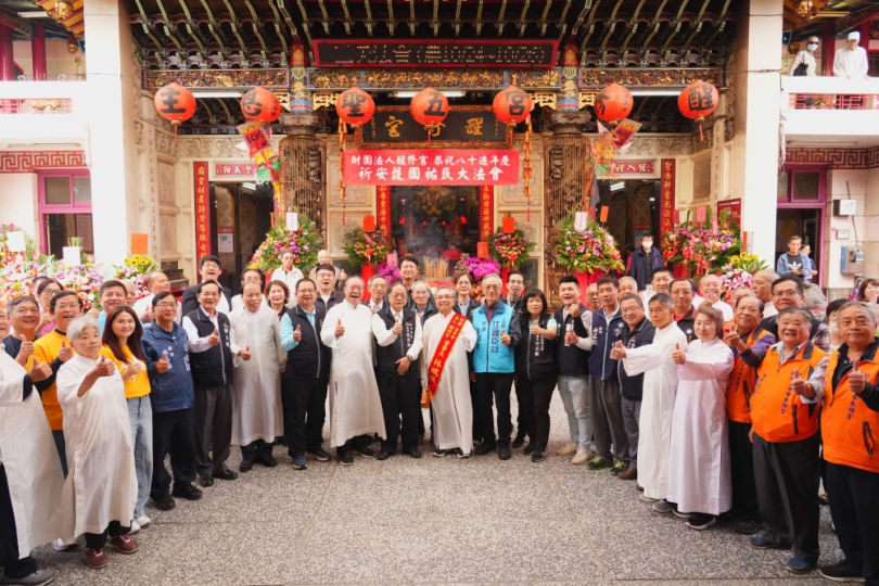 醒修宮建宮80週年 米龍開光祈福 民政局長吳世瑋感謝長年福澤護佑鄉里