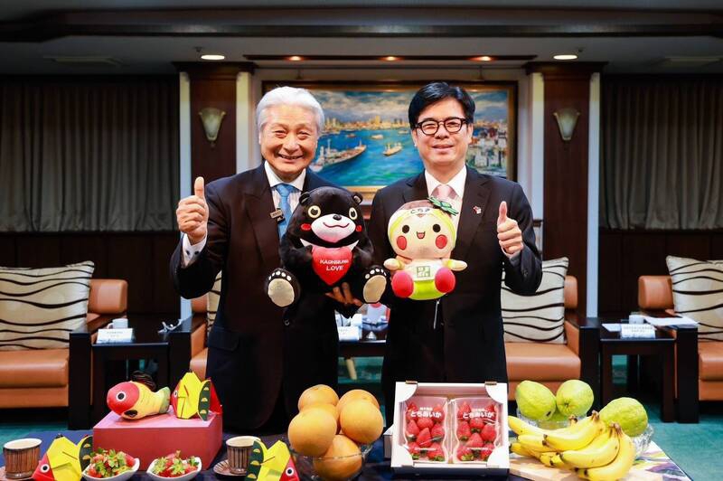 睽違8年日本栃木縣知事訪高與陳其邁「創意製冰」