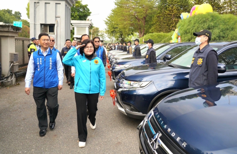 雲林縣長張麗善參加縣警察局新春聯歡會 力挺警政動支第二預備金購置16輛新式偵防車!