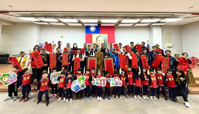 馬年行大運 幸福滿滿 北屯區公所書法名家揮毫 寫春聯 畫年畫 迎新春