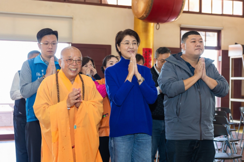 清德寺歲末聯歡盛會 祥獅獻瑞迎新春 春聯墨寶傳祝福