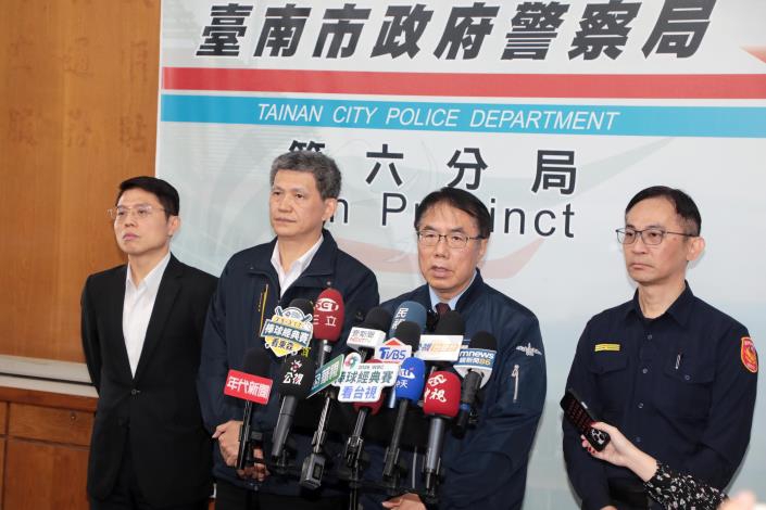 隨機持刀傷人案警即時制止 黃偉哲肯定英勇作為守護市民安全