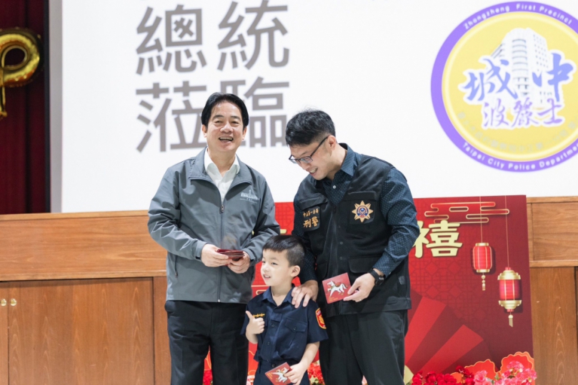 高哲翰專文:賴清德總統春節前慰勉基層警察 期許同仁秉持「馬上辦」服務精神 維護治安