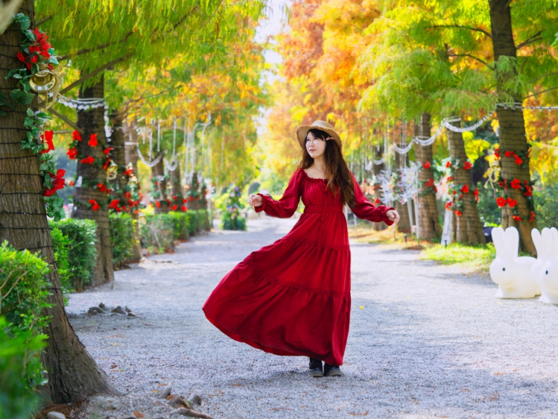 迎接新春時節，成美文化園推出一系列活動，包括落羽松。（照片成美提供）