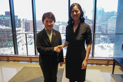 女力首長波士頓相見歡！盧秀燕市長與吳弭市長深度交流市政
