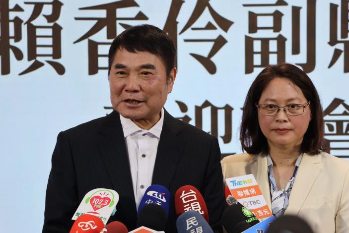 苗栗縣政府副縣長賴香伶就任 縣長鍾東錦期許讓鄉親更幸福