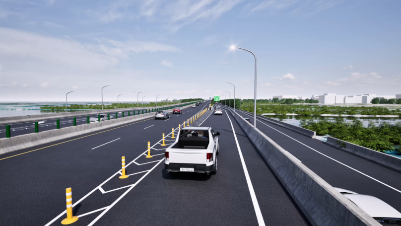 台61線布袋新塭地區增設交流道工程開工前說明會  主任工程司蔡鴻麒:完工後將縮短地方進出台61線行車時間