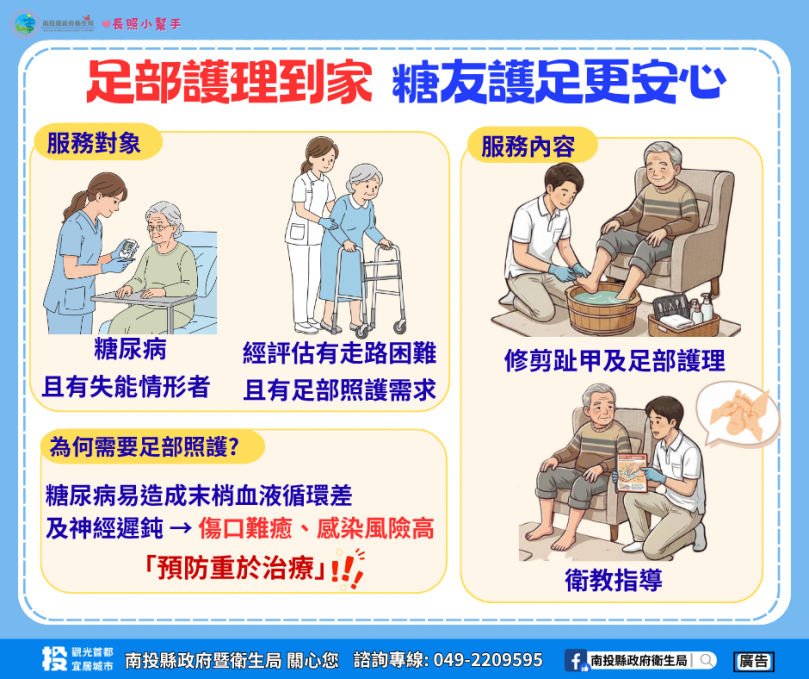 足部護理到家,糖友護足更安心