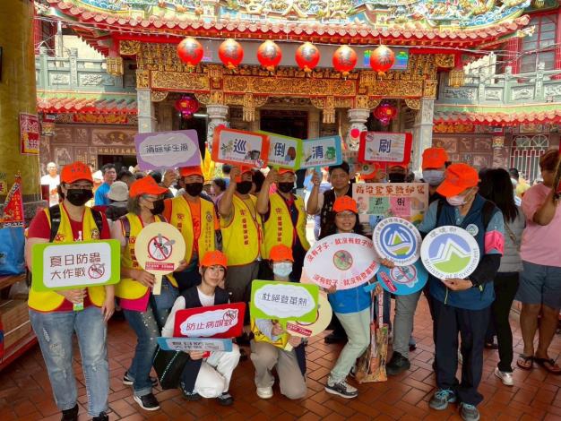 白沙屯媽祖起駕 環管署攜手苗栗環保局「護眾生」：巡、倒、清、刷保平安