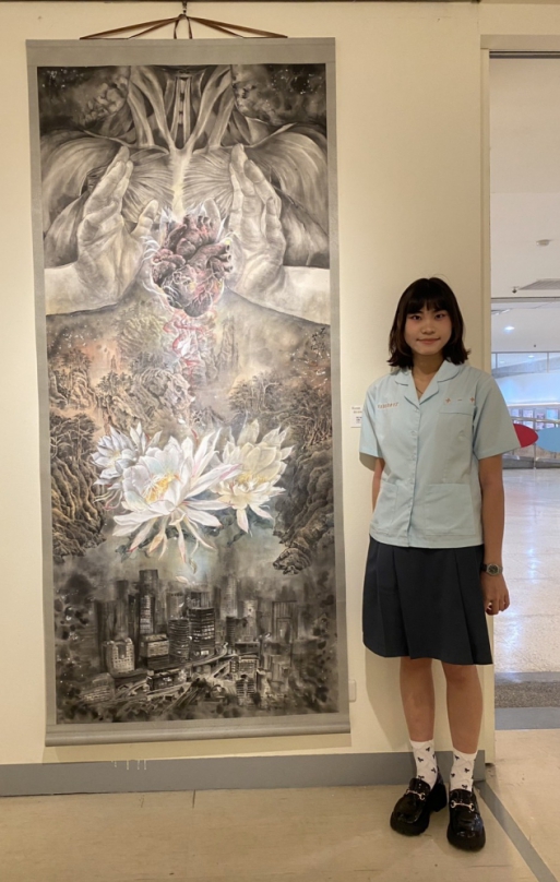 17歲高中生張芷瑜奪墨彩首獎！第73屆中部美展看見新世代藝術能量