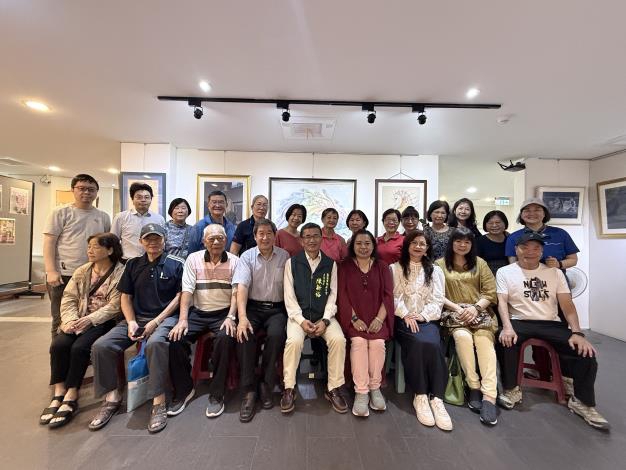 南瀛客家文化會館 禪繞靜心畫展開幕 林玉雪師生展現「禪繞之美」