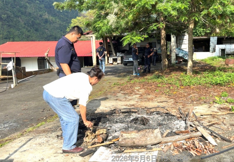 嘉義縣瑞里山莊電線遭竊焚毀 警方研判疑藥癮慣犯所為 調閱沿線監視畫面追緝！