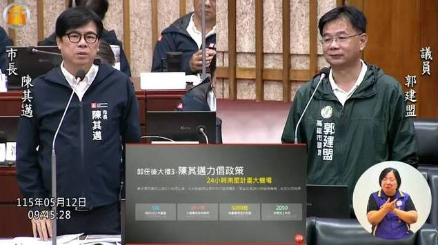 陳其邁批民航局評估資料舊了南部24小時機場一定要蓋