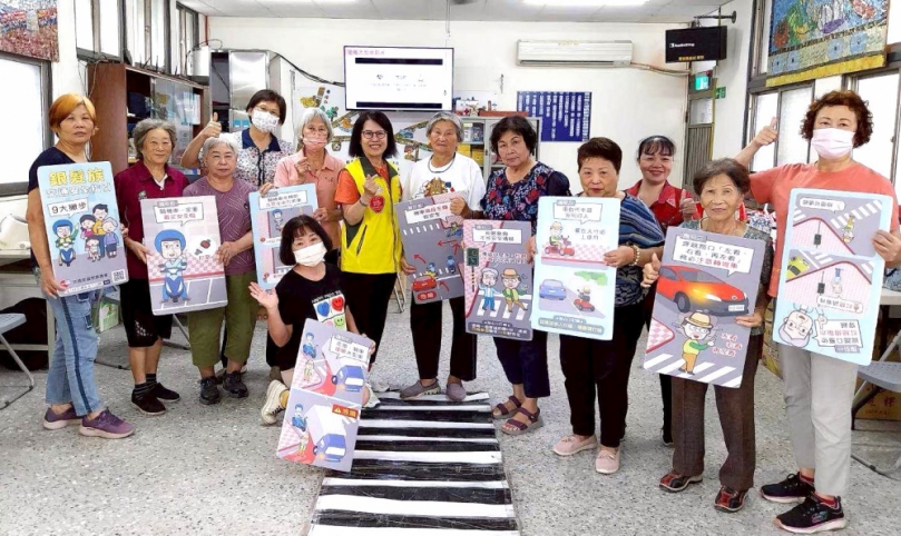 雲林莿桐樂齡學習優質中心推動「雲林縣斑馬行動列車」 青銀共學守護長者用路安全 打造高齡友善安全生活圈!