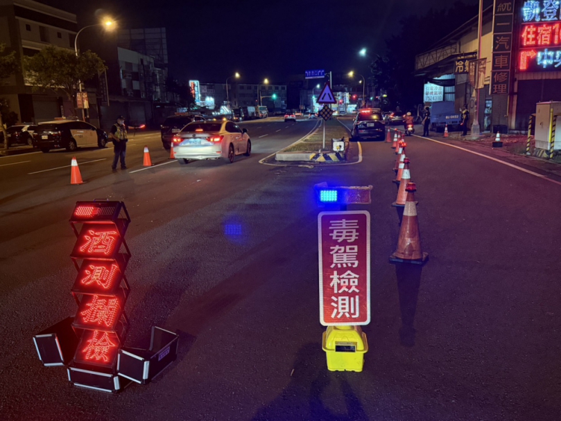 彰化縣警方展開強力嚴查毒、酒駕。(照片警方提供)