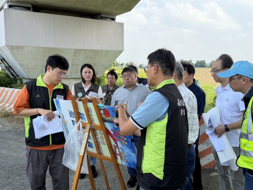 蔡易餘、呂慧瑜會勘台82線交通改善 邁向農工科技研商未來交通路網