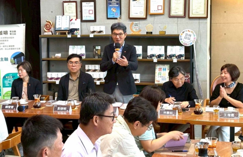 雲林立委劉建國邀環境部長彭啓明訪古坑 共同推動咖啡全株利用 打造全國循環經濟示範基地！