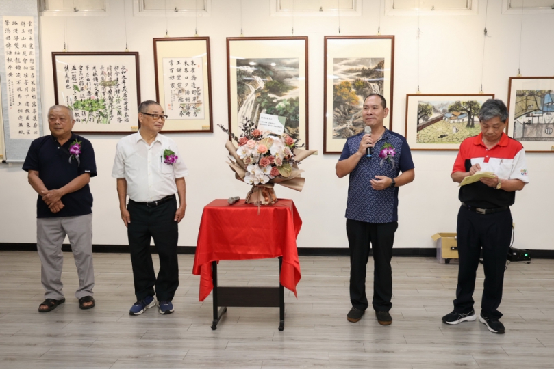 「草屯鎮和平老人會書法水墨聯展」開幕 百餘件作品有看頭